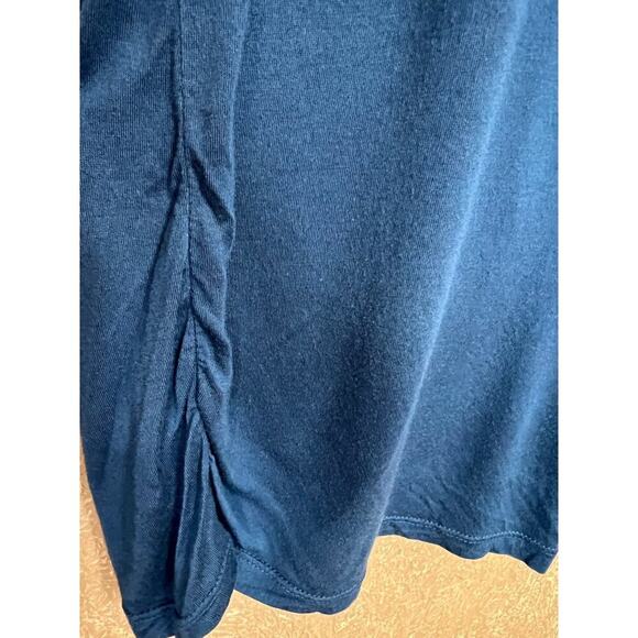 The Limited Blue Ruched Tunic Top M - Picture 4 of 6